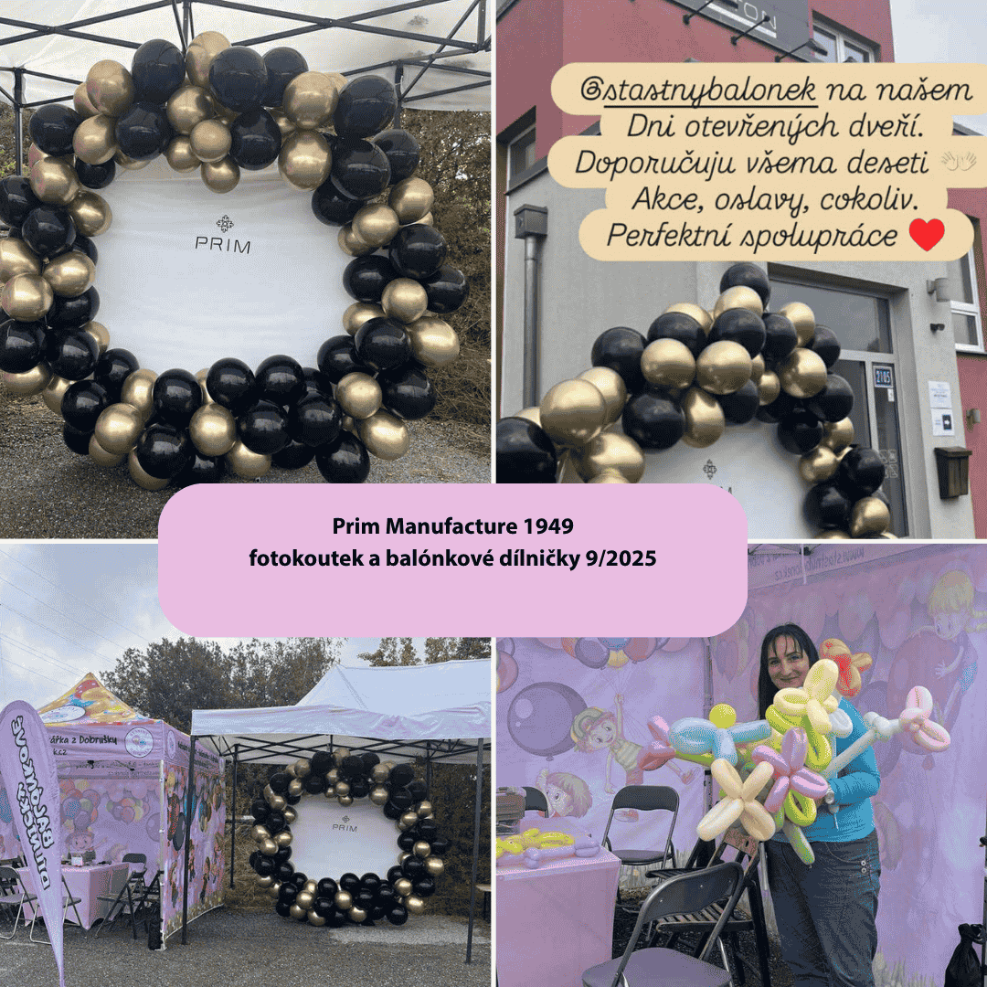 Promo-Balonkarka a balonkove dekorace-Východní Cechy,balonkový stanek na akce, www.stastnybalonek.cz (1)